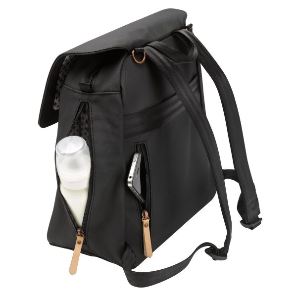 Mochila Maternal Meta - Black Matte Canvas - Imagen 2