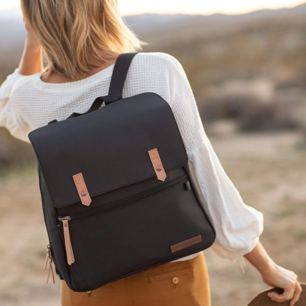 Mochila Maternal Meta - Black Matte Canvas - Imagen 4