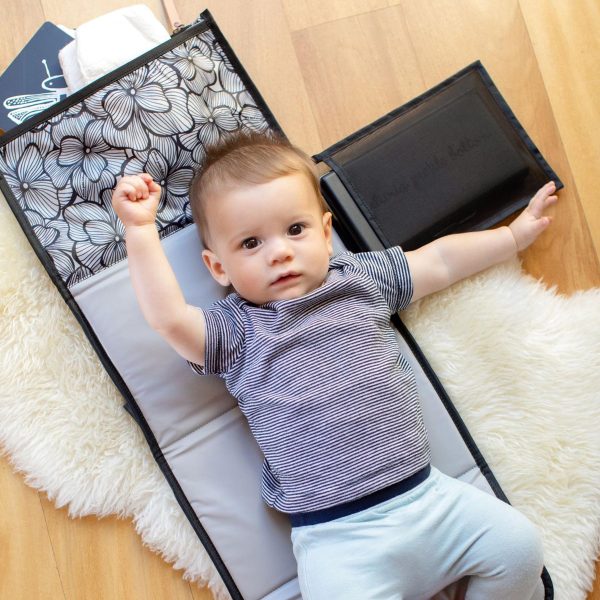 Mudador Diaper Clutch - Bordeaux Blooms - Imagen 3
